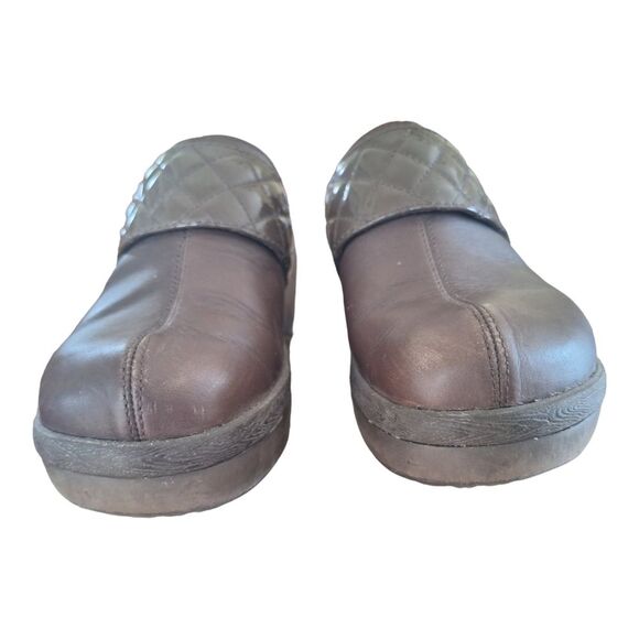 Crocs Cobbler Quilt Women's Size 9 Brown Leather Platform Clog Shoes Comfort - Picture 10 of 15